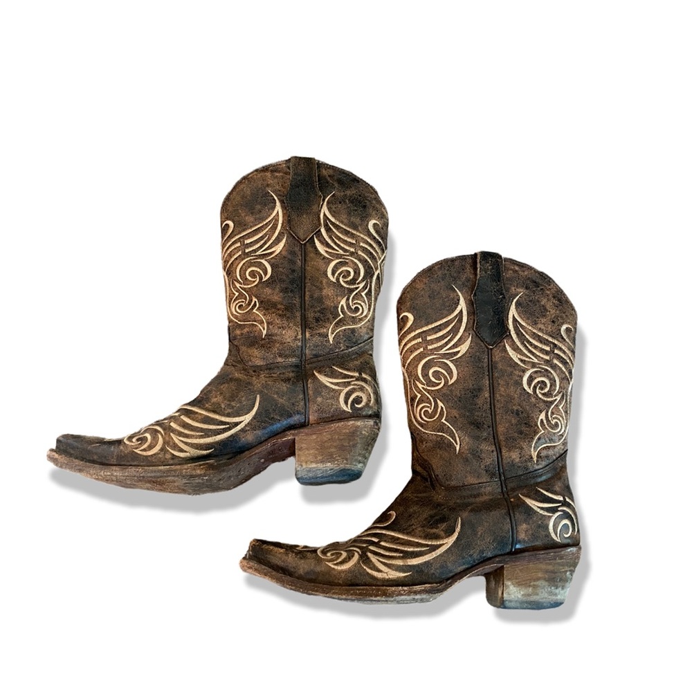 Corral Distressed Short Top Cowboy Boots